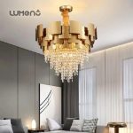 Luxury Rectangular Round Crystal Chandelier (500mm)