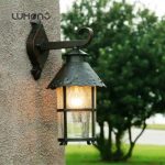 European Romen Black Outdoor Wall Lantern | Porch Light