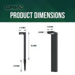 4-Pack 3W Warm White Integrated LED Landscape Pathway Light , 12V Low Voltage Modern Path Lights - Image 4