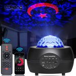 Star Projector Galaxy Light - SIQUER 3 in 1 Starry Sky Laser Ocean Wave Nebula Night Lights for Bedroom Kids Room Decor Party with Timer Remote Control and Bluetooth Music Player