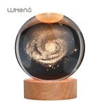 JANARARY Large 3D Galaxy Crystal Ball Night Light, Crystal Lamp 16 Color Changing with Remote Control for Bedroom Decor, Ideal Birthday Gift for Teens Boys and Girls, Galaxy Model
