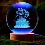 3D Crystal Ball Light, Glowing Planet Crystal Ball Lamp, Warm Bedside Light, Luminous Decor Atmosphere Light, Wood Base Fantasy Decor Crystal Ball, Universe Series Crystal Ball, LED Base Astronomy Night Light for Home Decor - Image 6
