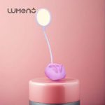 Cute Foldable Rabbit Desk Lamp with Pen Holder & LED Light