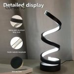 Modern Spiral LED Table Lamp – Dimmable USB Bedside & Study Light - Image 4